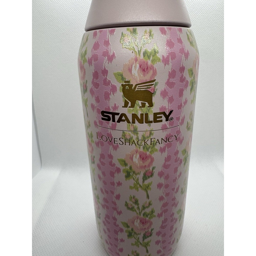 Stanley LoveShackFancy Pink Floral Insulated Water Bottle